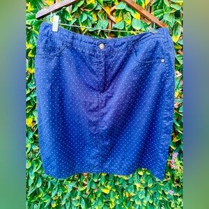 🔹‎ 4/$25- Basic Editions Vintage Cotton Polka Dot Skirt